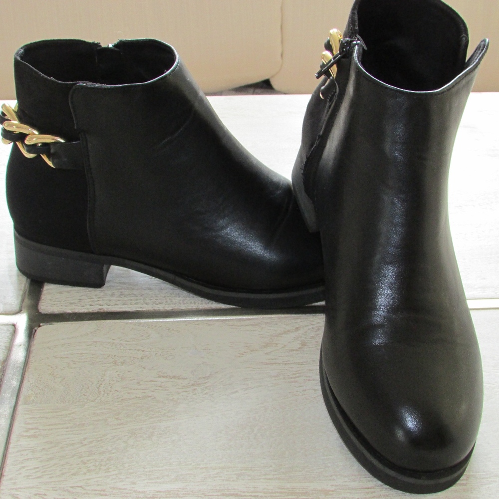 Black ankle boots